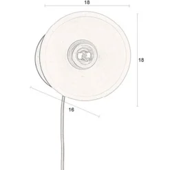 Retro wandlamp terracotta - Dutchbone Zahra