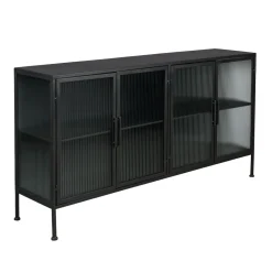 Ribbelglas dressoir - Dutchbone Boli