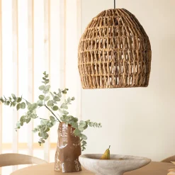 Rieten hanglamp abaca - By-Boo Benti