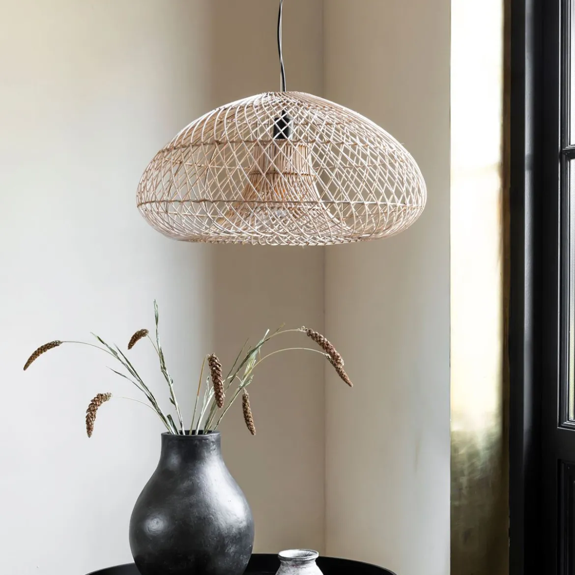 Rieten hanglamp naturel - Must Living Cala Salada