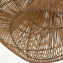 Rieten lamp organische vorm - By-Boo Lunar