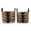 Rieten manden met zwart - Must Living Lima Black