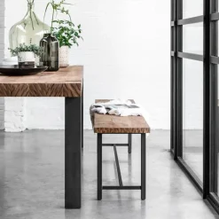 Robuuste eettafel teakhout - DTP Home Timeless Beam