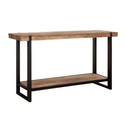 Robuuste sidetable teak naturel - DTP Home Timeless Beam