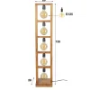 Robuuste vloerlamp van hout - Santa Modulo