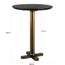 Ronde bartafel antiek messing - Richmond Interiors Revelin