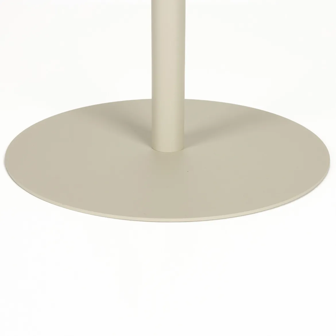 Ronde beige bistrotafel - Zuiver Snow