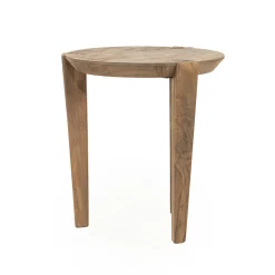 Ronde bijzettafel mangohout - Eleonora Davina