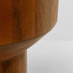 Ronde bijzettafel mangohout 35 cm - Kare Design Tessa