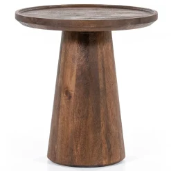 Ronde bijzettafel mangohout - Eleonora Ron