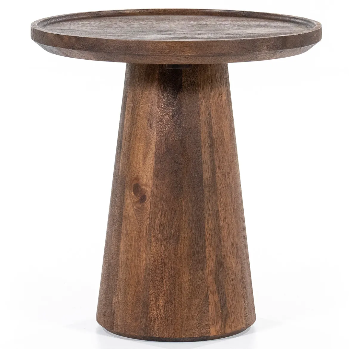 Ronde bijzettafel mangohout - Eleonora Ron