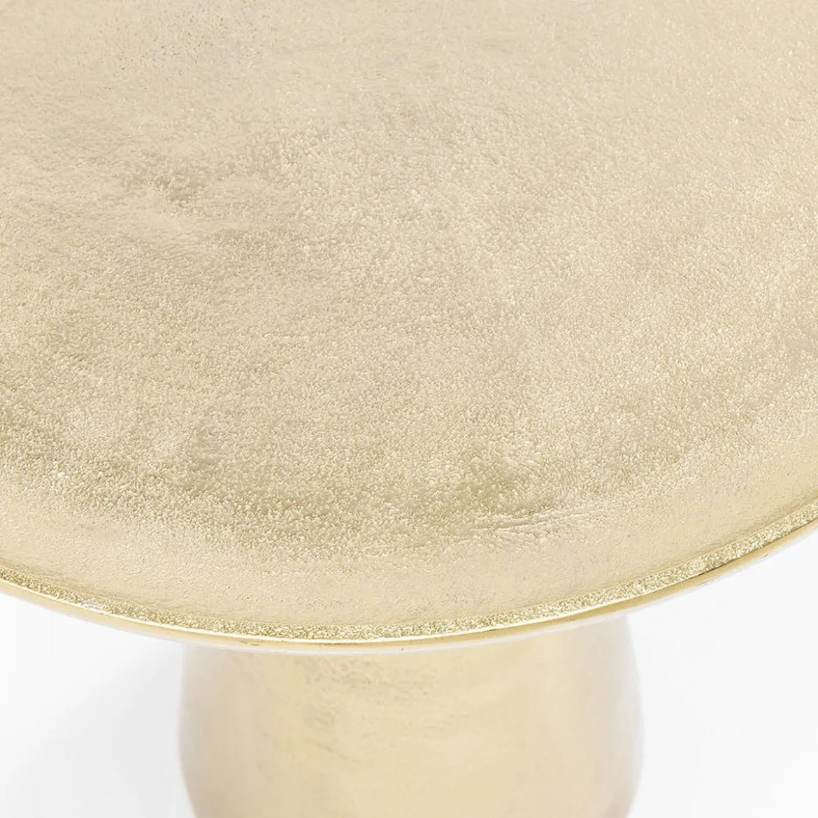 Ronde bijzettafel messing - Kare Design Plateau Uno