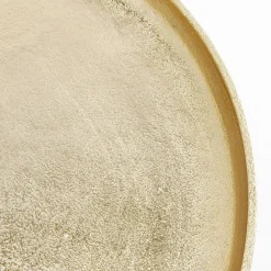 Ronde bijzettafel messing - Kare Design Plateau Uno