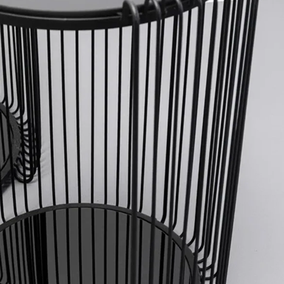Ronde bijzettafel set met glas - Kare Design Wire Double