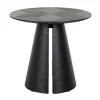 Ronde bijzettafel zwart hout - Richmond Interiors Blax
