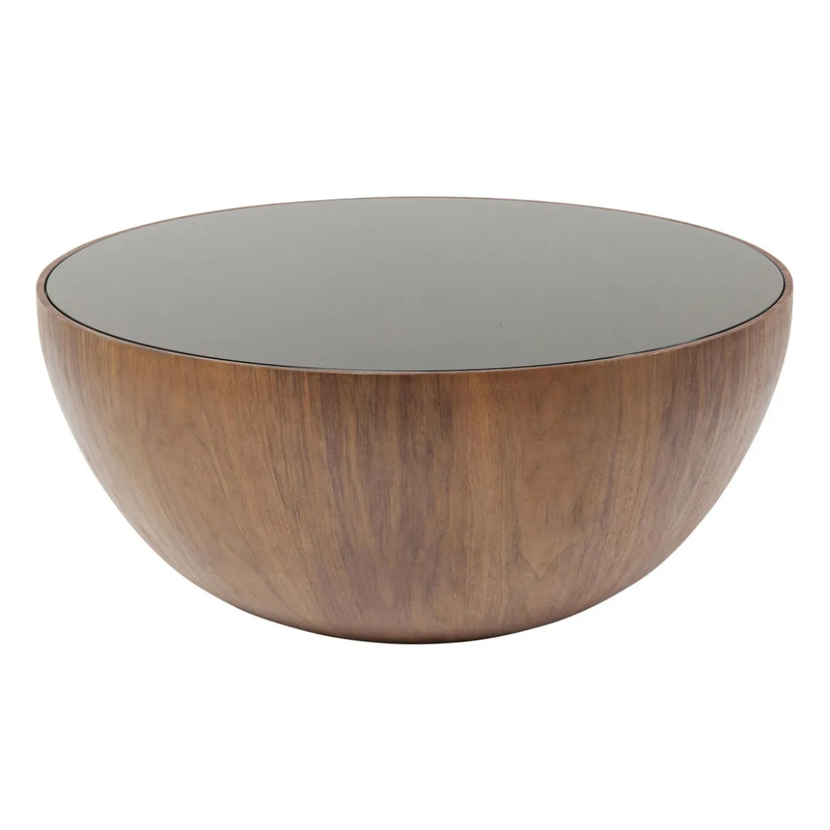 Ronde bol salontafel walnoot - Kare Design Tear Drops Walnut
