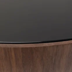 Ronde bol salontafel walnoot - Kare Design Tear Drops Walnut
