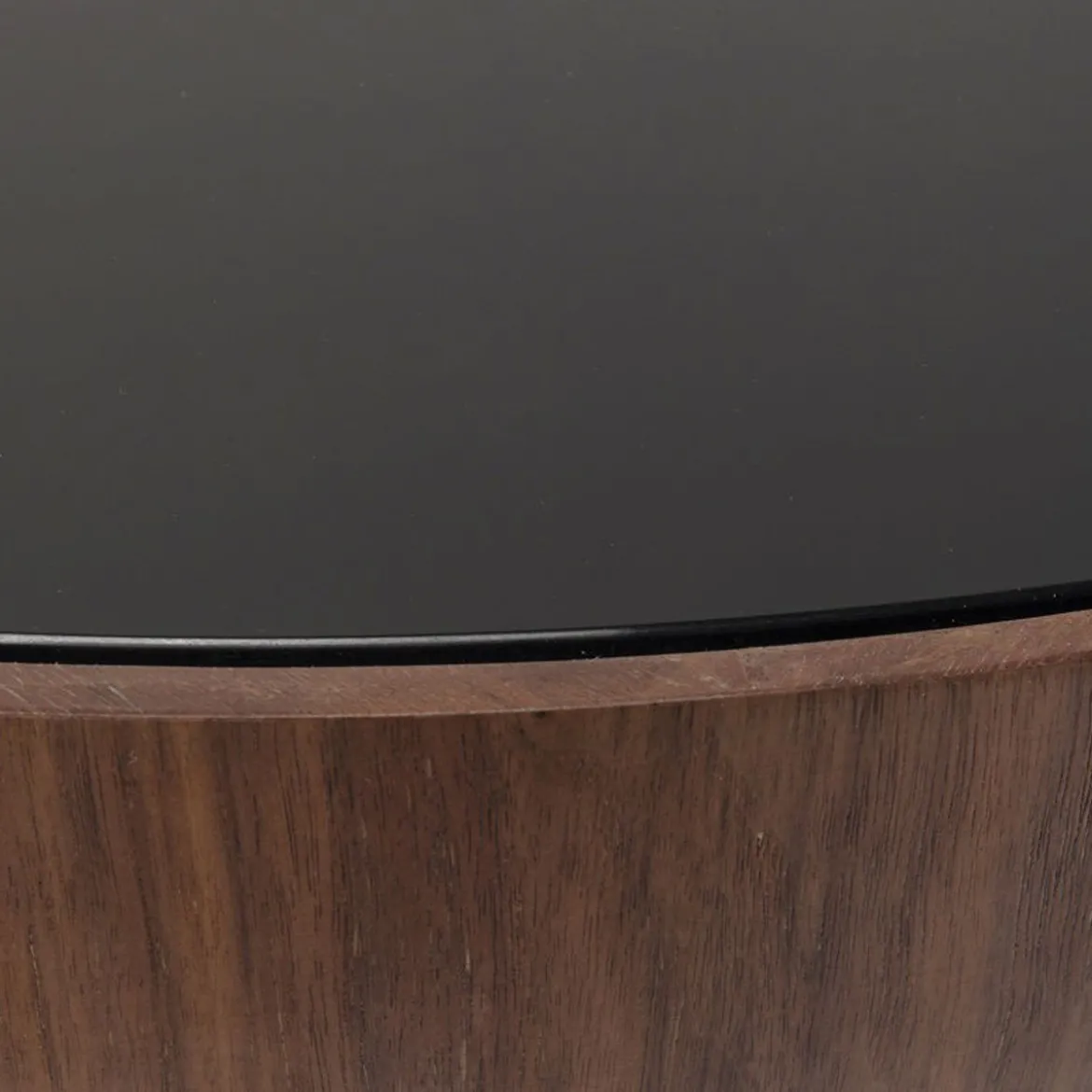 Ronde bol salontafel walnoot - Kare Design Tear Drops Walnut