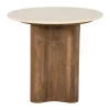 Ronde botticino bijzettafel - Eleonora Bodhi