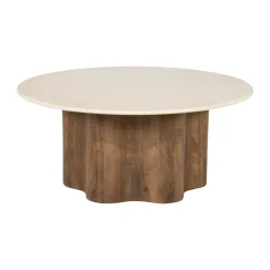 Ronde botticino salontafel - Eleonora Bodhi