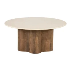 Ronde botticino salontafel - Eleonora Bodhi