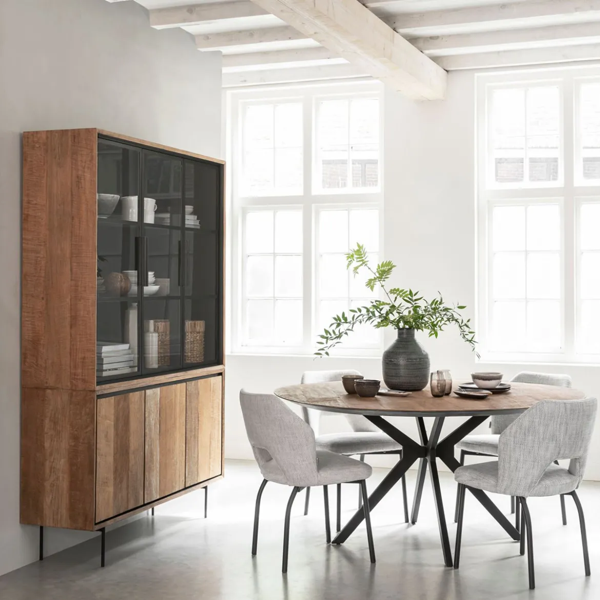 Ronde design eettafel teak - DTP Home Metropole