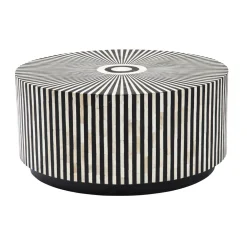 Ronde design salontafel zwart-wit - Kare Design Electra 75
