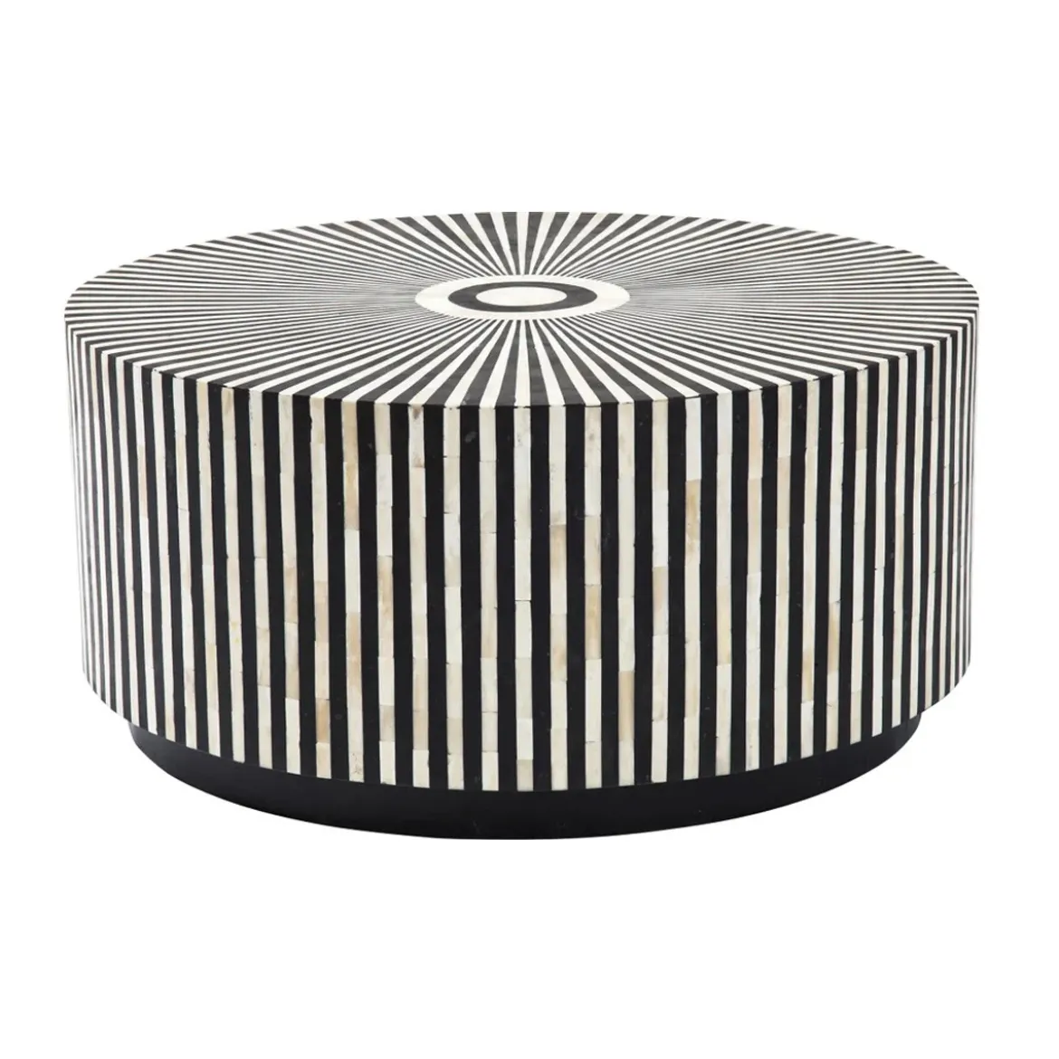 Ronde design salontafel zwart-wit - Kare Design Electra 75