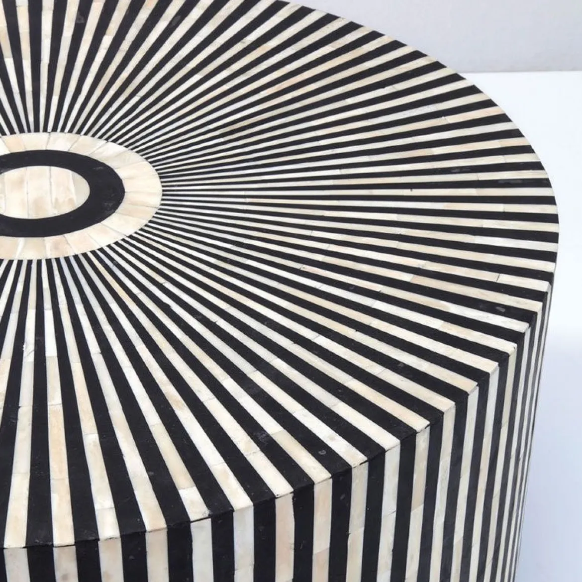 Ronde design salontafel zwart-wit - Kare Design Electra 75