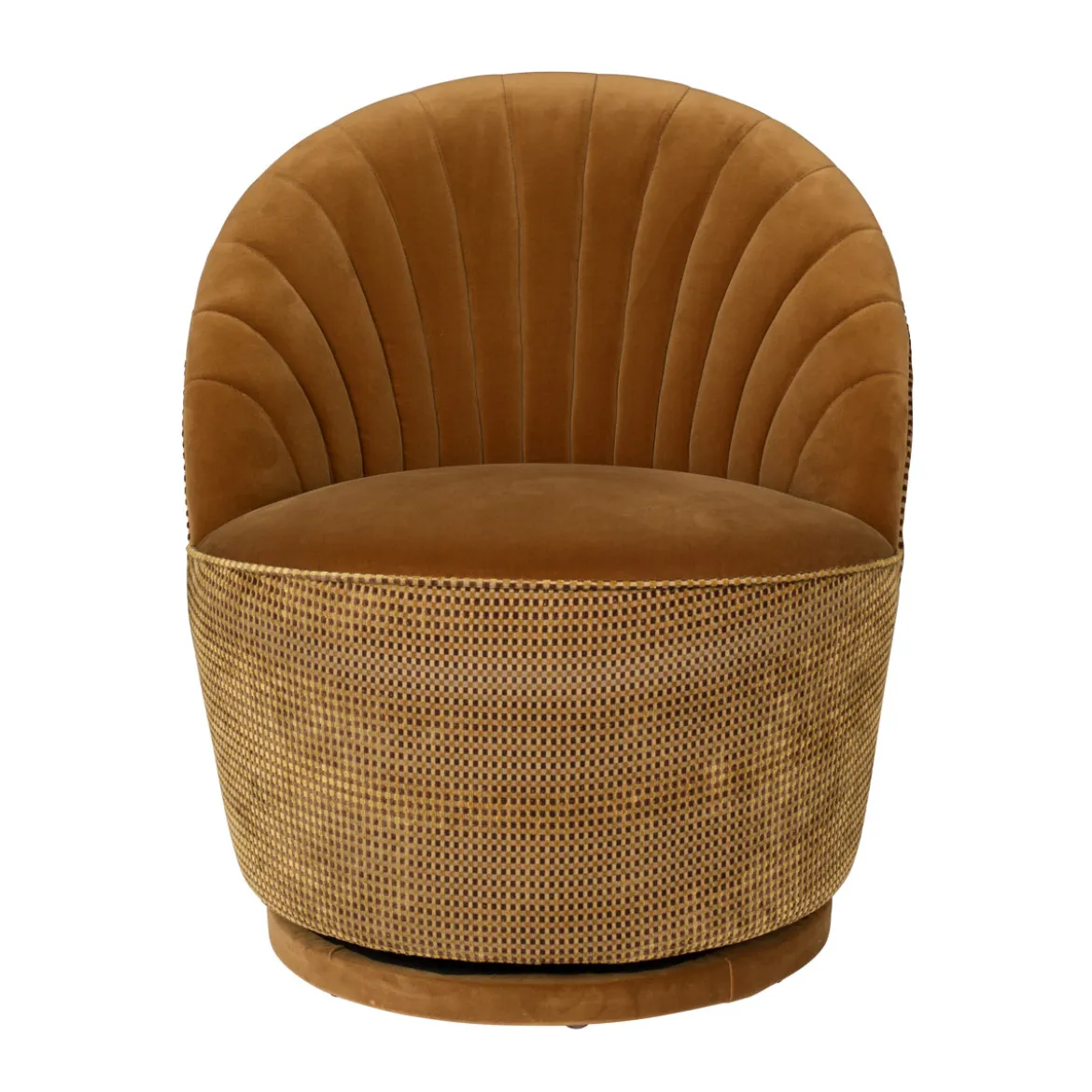 Ronde draaifauteuil vintage - Dutchbone Madison