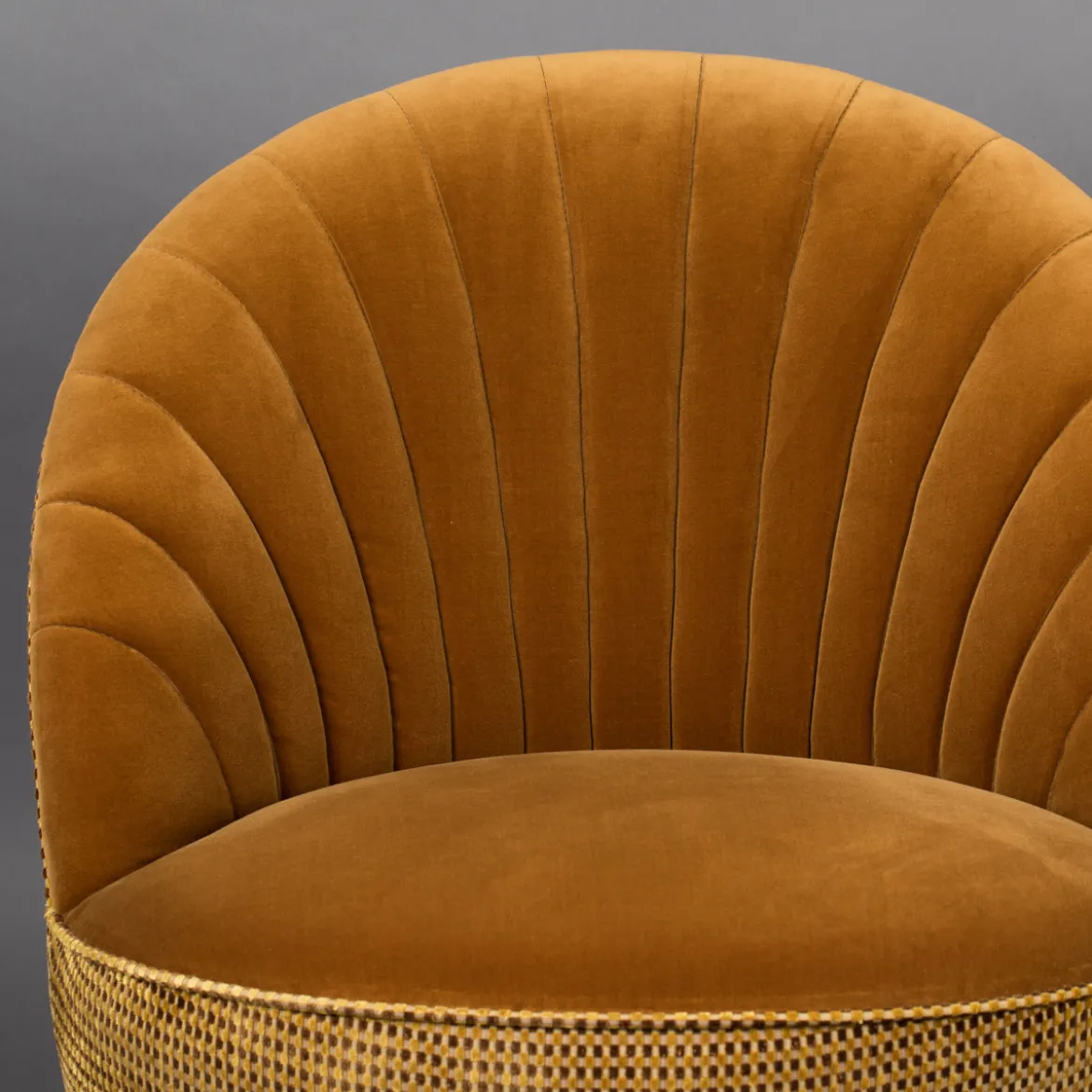 Ronde draaifauteuil vintage - Dutchbone Madison