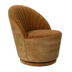 Ronde draaifauteuil vintage - Dutchbone Madison