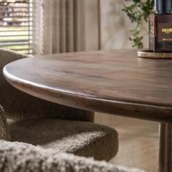 Ronde eettafel acaciahout - Giani Central