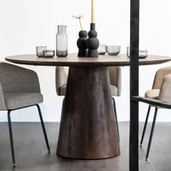 Ronde eettafel mangohout 130 cm - Eleonora Aron