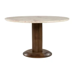 Ronde eettafel met marmer - Eleonora Ted