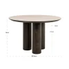 Ronde eettafel met 3-poten - Richmond Interiors Ritz