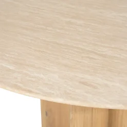 Ronde eettafel travertin - Eleonora Lova