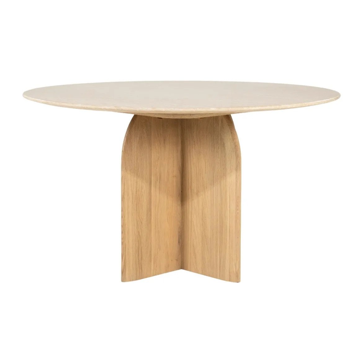 Ronde eettafel travertin - Eleonora Lova