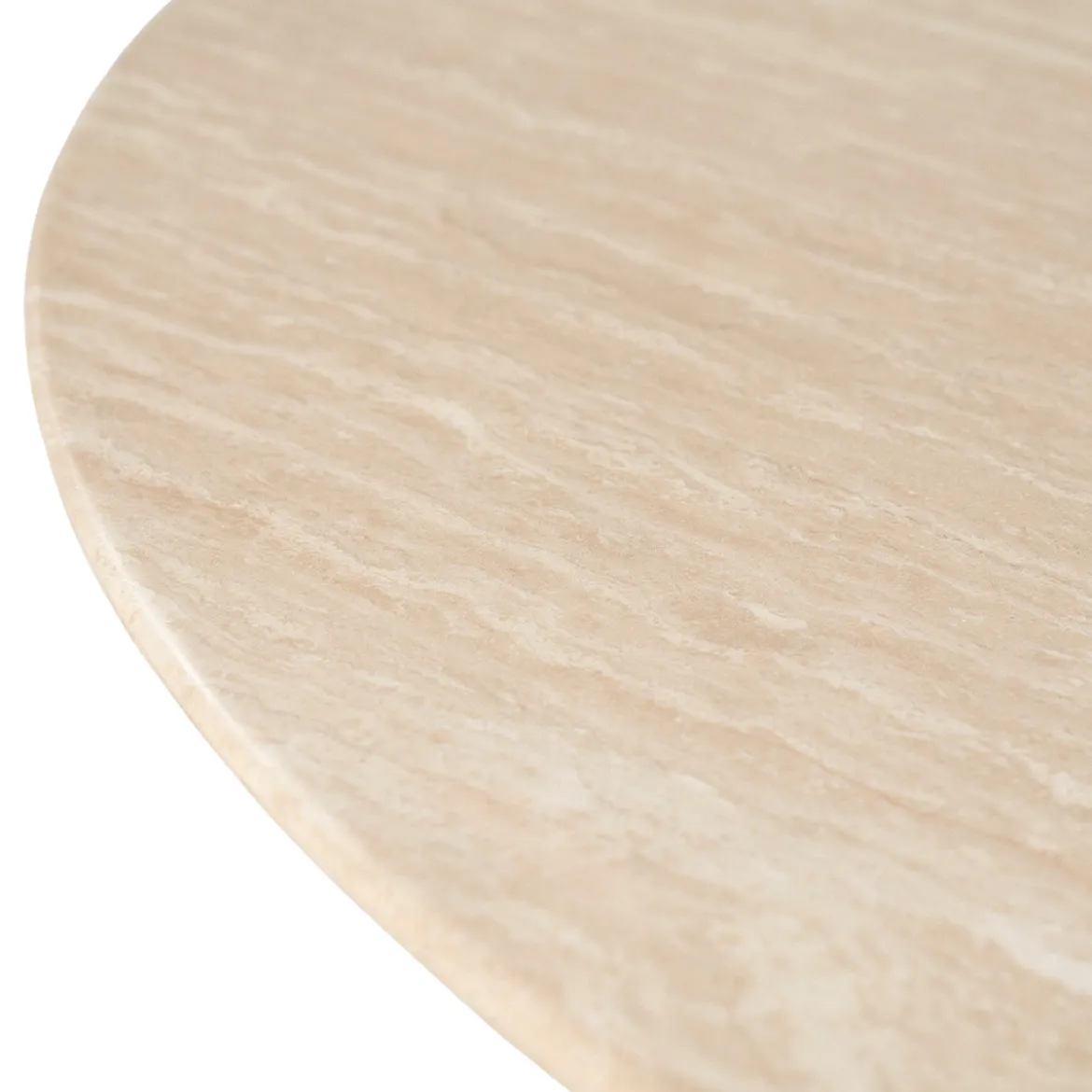 Ronde eettafel travertin - Eleonora Lova