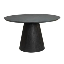 Ronde eettafel zwart hout - Tower Living Premana