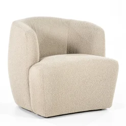 Ronde fauteuil boucle - Eleonora Charlotte