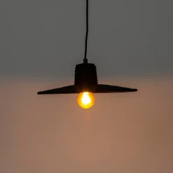 Ronde hanglamp zwart rotan - Zuiver Balance