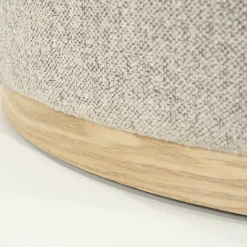 Ronde hocker met eiken rand - Eleonora Avah