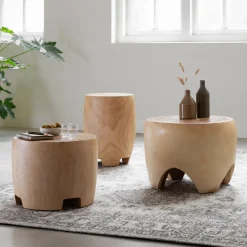 Ronde houten salontafel - Must Living Puro