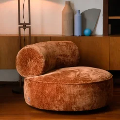 Ronde lounge fauteuil - Dutchbone Tilbury
