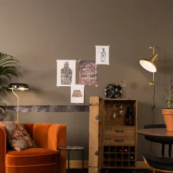 Ronde messing wandlamp - Dutchbone Karish