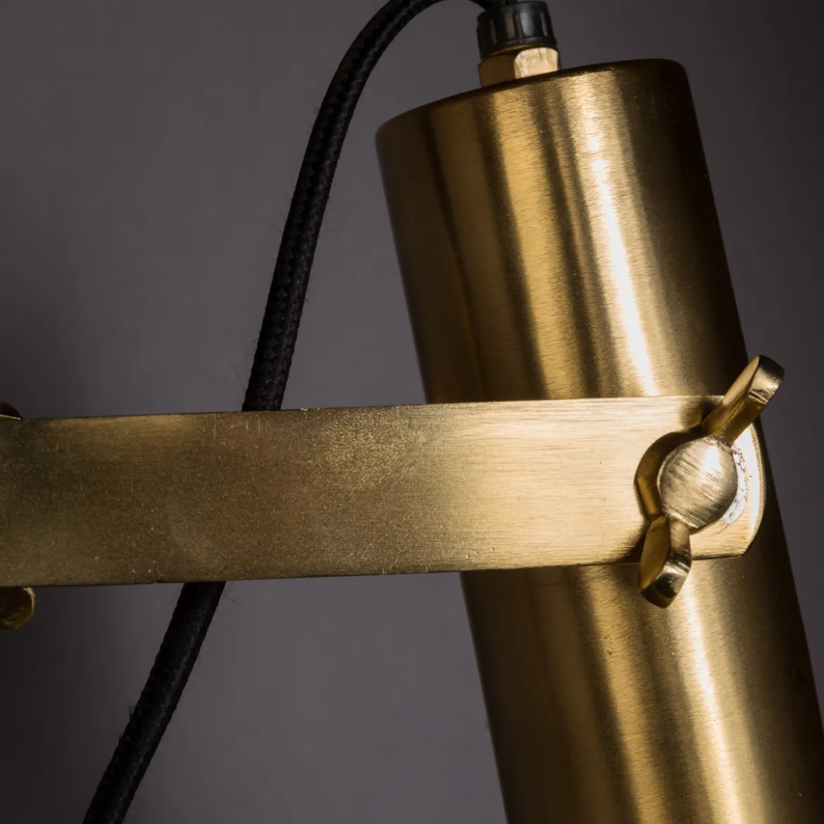 Ronde messing wandlamp - Dutchbone Karish