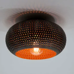 Ronde plafondlamp met gaatjes 35 cm - Santa Disk Punch