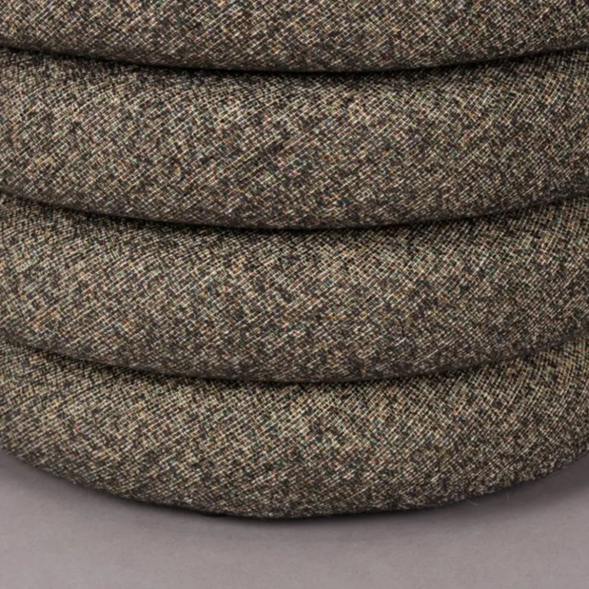 Ronde poef boucle stof - Dutchbone Fern