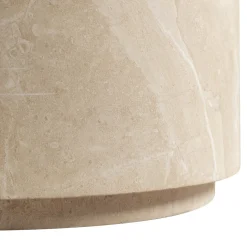 Ronde salontafel beige steen - Bodio Elsa